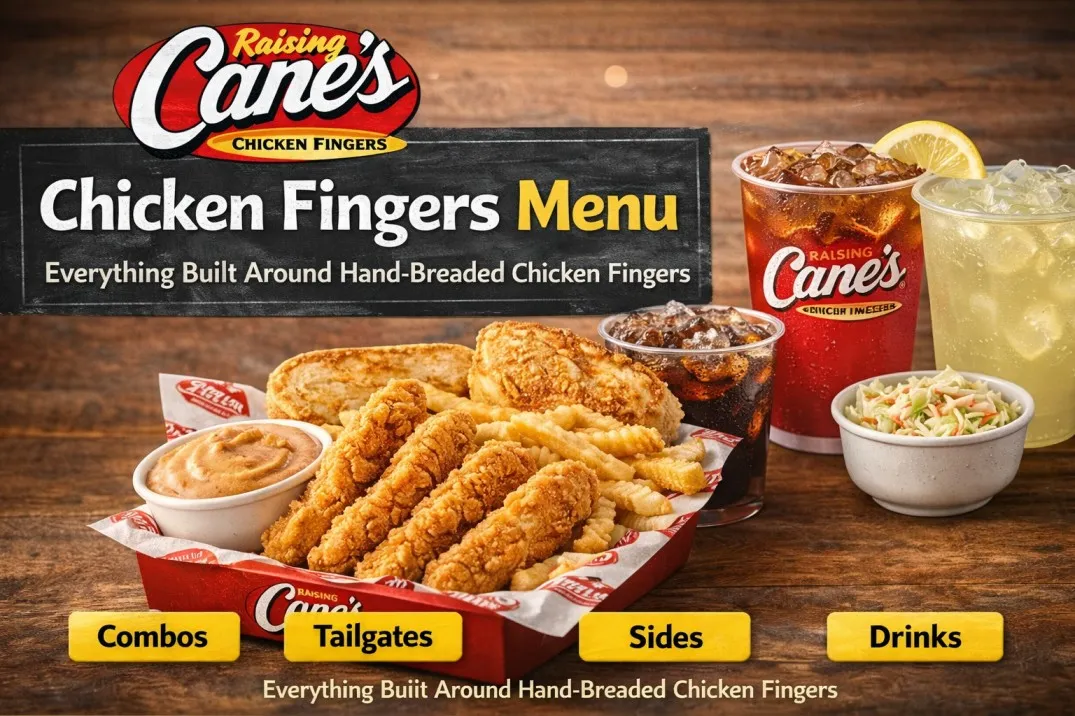 Raising Cane’s Chicken Fingers Menu