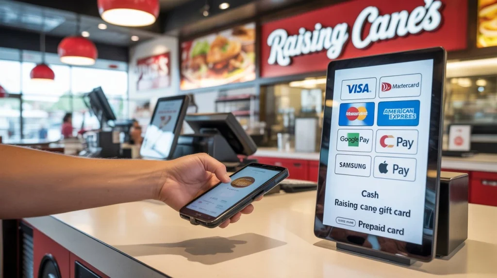 Other Accepted Payment Methods at Cane's