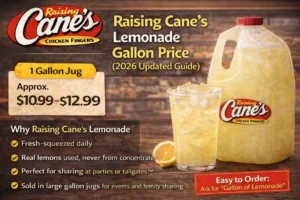Raising Cane's Lemonade Gallon Price