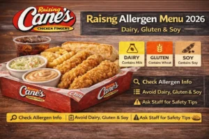 Raising Cane’s Allergen Menu